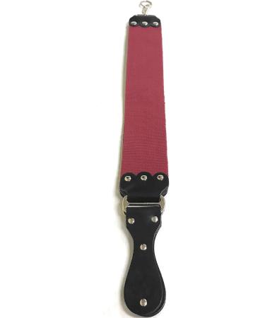 G.B.S Ultra Wide Straight Razor Strop Handmade Barber Leather Razor Strop for Sharpening Razor & Tools Dual Sharpening Strap in Black and Maroon with Fine Edges blade 3" x 26" for Men - Buy Online on SooperMarket.com