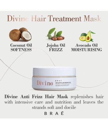 Divine Anti Frizz Mask 7.05 oz - Hydrating Hair Treatment for Frizzy, Dry, and Damaged Hair - Buy Online on SooperMarket.com