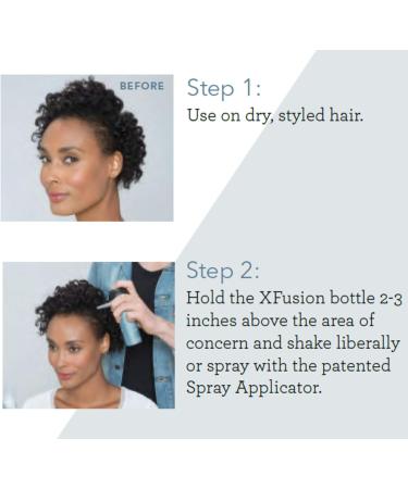 XFusion Keratin Hair Fibers - Black (28g) | Thinning Hair Solution for Men & Women | Buy Online - International Shipping Available - Buy Online on SooperMarket.com