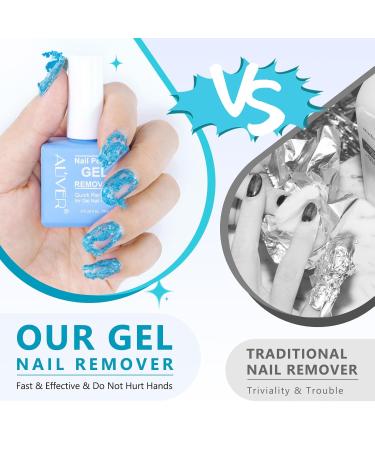 Professional Gel Nail Polish Remover 0.5 Fl Oz - Fast & Gentle Polish Removal with Nail File & Scraper - Perfect for At-Home Use - Buy Online on SooperMarket.com