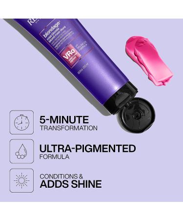 Redken Blondage Color Depositing Mask - Temporary Rose Tint Hair Treatment - 8.5 Fl Oz - Buy Online on SooperMarket.com