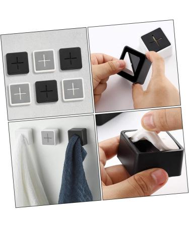 OSALADI 6pcs Towel Storage Plug Bath Towel Hook Metal Hangers Wall Hanger Kitchen Hook Nail Glue Rack - Buy Online on SooperMarket.com