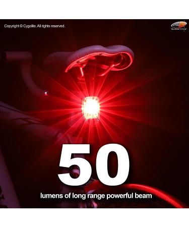 Cygolite Hotshot SL 50 Lumen Bike Tail Light - USB Rechargeable, 6 Modes, Compact Design - Ideal for Busy Roads - Buy Online on SooperMarket.com