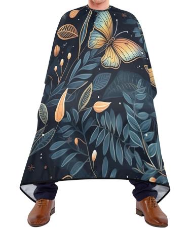 Kigai Butterfly Leaf Barber Cape - Professional Waterproof Hair Cutting Cape for Men & Women with Adjustable Snap Closure | Salon Essential - Buy Online on SooperMarket.com