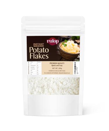Rulop Instant Mashed Potatoes Creamy Potato Flakes 200g in Resealable Pouch to Maintain Freshness