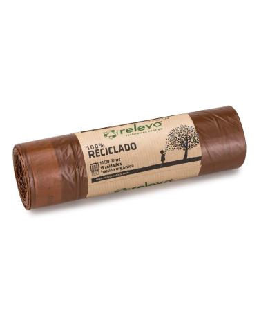 Relevo Garbage Bags 100% Recycled Heavy Duty 20L C - 20L