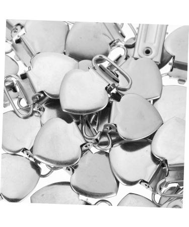 Beavorty 120 Peach Heart Pacifier Clips - Durable Stainless Steel Clip for Men - 4 Pack - Buy Online on SooperMarket.com