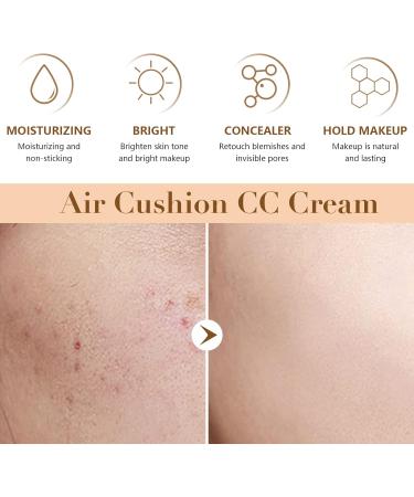 Mushroom Head Air Cushion CC Cream | Moisturizing Concealer Foundation | Long Lasting Brighten Makeup Base | Even Skin Tone | For All Skin Types | Natural Shade - Buy Online on SooperMarket.com