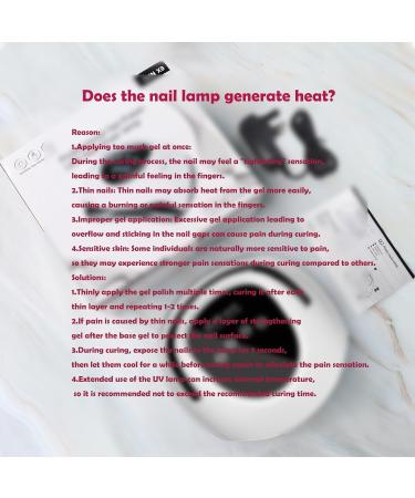 220W LED UV Nail Lamp for Gel Nails | Professional Faster Nail Dryer with 4 Timers | Touch Screen, Portable Handle | Cures Gel Nail Polish | White-Black - Buy Online on SooperMarket.com