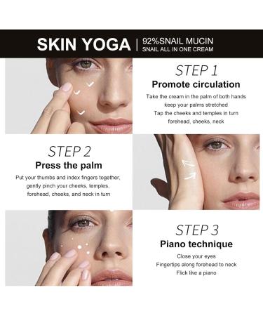Pressed Snail All in One Cream 92 Snail Mucin Moisturiser Smooths Fine Lines Relieves Redness Long-Lasting Hydration Snail Repair Cream for All Skin Types 50ml - Buy Online on SooperMarket.com