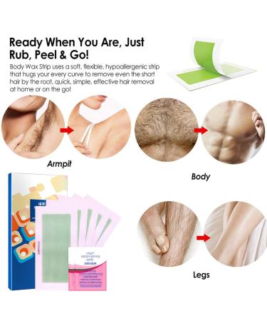 Buy Lead Wax Strips - 24 Plant Extract Body Hair Remover | Skin-Friendly & Multifunctional Bikini Wax for Face & Arms - Teksome - Buy Online on SooperMarket.com