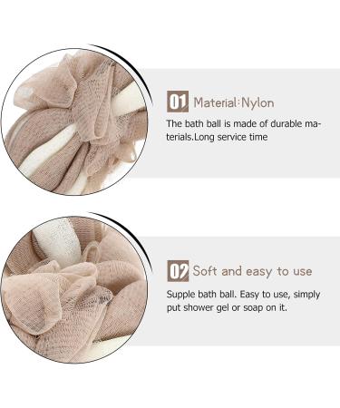 KALLORY 2pcs Long Bath Flower Foaming Bath Ball - Baby Bath Sponge Scrubber & Shower Supplies for Soft Skin Care (20x10cm - Buy Online on SooperMarket.com