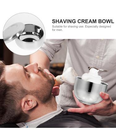 Frcolor Men's Shaving Bowl & Soap Set | Stainless Steel Shaving Accessories & Wooden Stand for Perfect Shave - International Shipping Available - Buy Online on SooperMarket.com