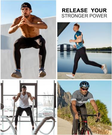 Milin Naco Men's Compression Pants 3-Pack - Black Athletic Sports Leggings - Buy Online on SooperMarket.com