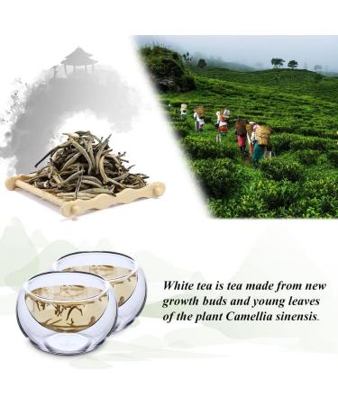 Yan Hou Tang Chinese White Silver Needle Tea Loose Leaf - 100g Natural Premium High Mountain Leaves Antioxidants for Teeth & Skin Health White Tea - Buy Online on SooperMarket.com