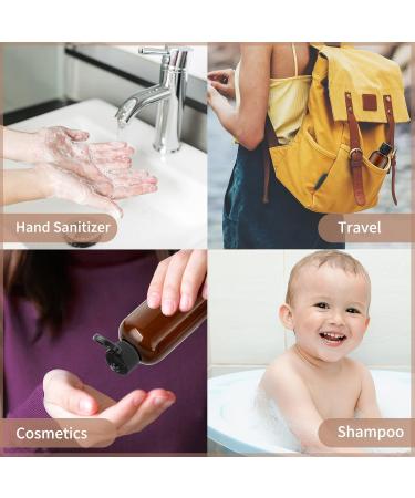 TOUREAL 100ML Bernstein Travel Bottles Set - 5 Empty Plastic Bottles with Flip Cap & Funnel for Cosmetics - International Shipping Available - Buy Online on SooperMarket.com