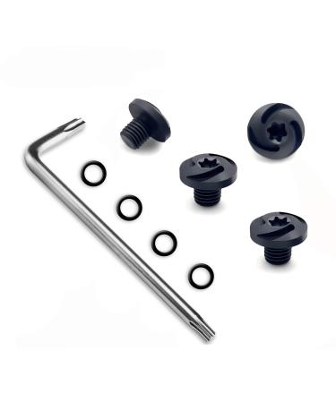 Guuun Grip Screws for Sig P238 P938, 4 O-Rings, T10 Torx Key, Black Finish Fancy Screws