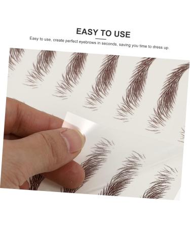 Beavorty 9 Sheets Waterproof Eyebrow Stickers 6d Cosmetic Stencil 21x14.7cm Brown - Buy Online on SooperMarket.com