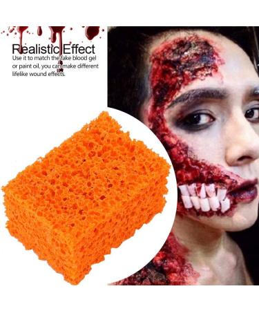 Verdant Touch FX Makeup FX Blood Scar Stubble Effect Wound Makeup Stipple Sponge for Halloween Xmas (Small Hole) - Buy Online on SooperMarket.com