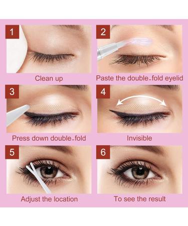 Eyelid Tape Double Eyelid Stickers: Invisible Eyelid Lifter Strips 480Pcs/3Sizes Instant Eyelid Lift for Women - Buy Online on SooperMarket.com