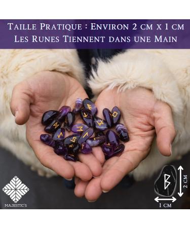 Buy Majestics Amethyst Runes - International Shipping | Healing Crystals & Spiritual Tools - Buy Online on SooperMarket.com