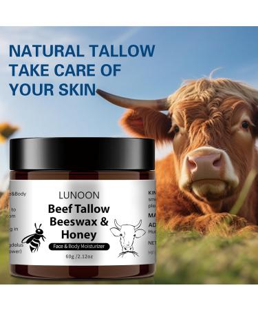Beef Tallow and Honey Balm for Skin - Tallow Honey Skin Balm (2 oz) - Grass-Fed Beef Tallow & Raw Wild Honey Blend - All-Natural Moisturizer for Face & Body Tallow Balm for Skin Hydration - Buy Online on SooperMarket.com