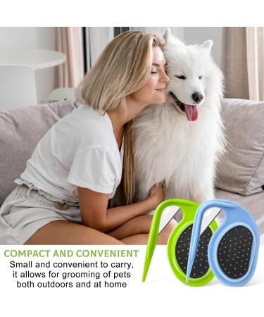 2-Piece Pet Knotting Comb Set | Steel Blade Cat Hair Removal Tool for Knots & Mats - Buy Online on SooperMarket.com