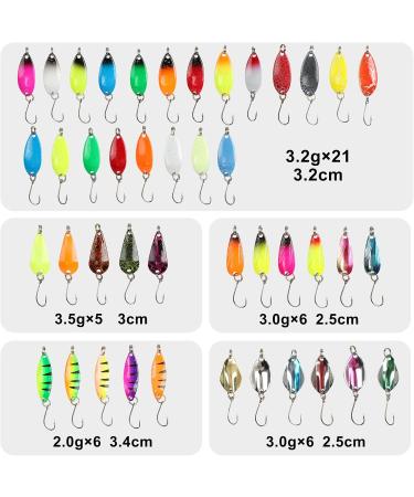 Buy Spinner Turn Signal Set & 43-Piece Trout Bait Spoon Set | Ideal for Pike Perch and Trout Fishing - Buy Online on SooperMarket.com