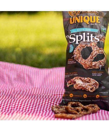 Extra Salt Splits Pretzels 11 Oz Bags (Pack of 6) - Delicious Homestyle Baked Snacks, Certified OU Kosher, Non-GMO, No Artificial Flavor - Buy Online on SooperMarket.com