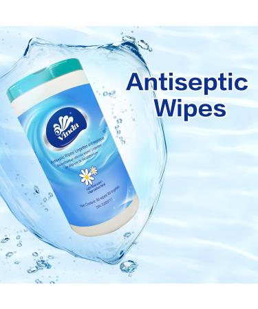 Vinda 480 Count (6 Packs) Tube Style Antiseptic Wipes Disinfectant Cleaning Sanitizing Hand Clean Wipes for Home Office Travel and Outdoor Use 80 count (Pack of 6) - Buy Online on SooperMarket.com