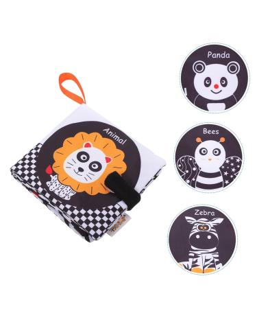 Ibasenice 5-Soft Fabric Book - Early Education Toys for Babies | Black & White Baby Books | Peach Skin Cloth Toys - Buy Online on SooperMarket.com