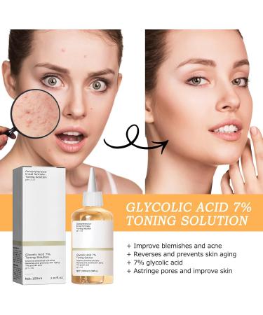 Glycolic Acid Toner Glycolic Acid Toning Resurfacing Glycolic Acid Peeling 7% Glycolic Acid Peeling Toner Toning Solution Glycolic Acid 7% Toner Peeling Toner for Body Face Skin with Dark Spots - Buy Online on SooperMarket.com