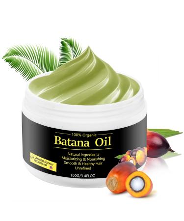 CCbeauty 100% Raw Batana Oil from Honduras - Unrefined Batama Oil for Visibly Thicker Stronger Hair Growth for All Types 3.4OZ