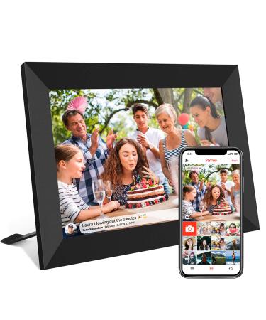 FRAMEO 10.1 Inch Smart WiFi Digital Photo Frame 1280x800 IPS LCD Touch Screen, Auto-Rotate Portrait and Landscape, Built in 16GB Memory, Share Moments Instantly via Frameo App from Anywhere 10.1 inch FRAMEO