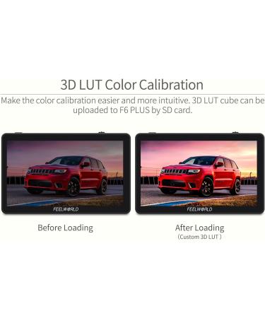 FEELWORLD F6 Plus 6 DSLR Camera Field Monitor | Full HD 1920x1080 IPS Screen with HDR, 3D Lut, Video Peaking, Focus Assist | 4K HDMI, 8.4V DC IO | Tilt Arm Included - Buy Online on SooperMarket.com