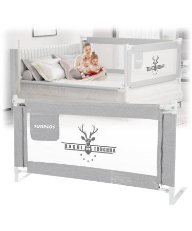 SURPCOS Bed Rails for Toddlers -New Upgraded Extra Long Bed Guardrail for Kids Great Fit for Twin, Double, Full-Size Queen & King Mattress (One Side 78.7 x 26 Inch, Buck) 80 x 30 Inch