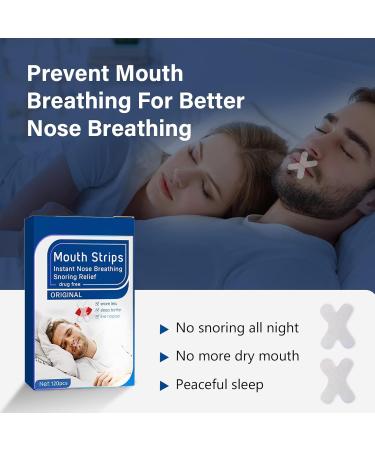 Upgraded Design: 120PCS Mouth Tape for Sleeping | Anti Snoring Strips for Nasal Breathing & Comfortable Sleep - Buy Online on SooperMarket.com