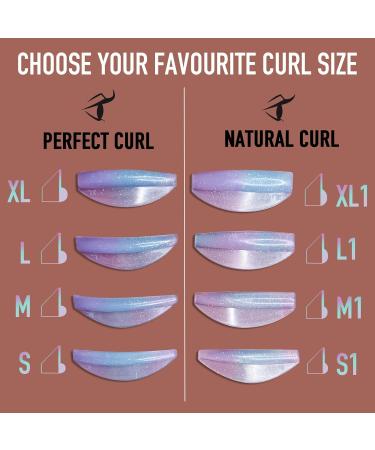 PERMANIA Lash Lift Rods - 16 Reusable Silicone Eyelash Perm Curlers (U & C Curl) | DIY Makeup Beauty Tool for All Eye Shapes - Blue - Buy Online on SooperMarket.com
