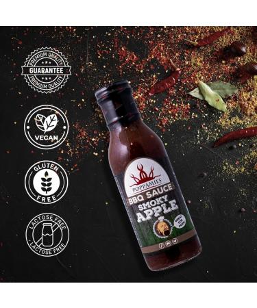 Poppamies Smoky Apple BBQ Sauce - Smoked Chili & Fresh Apples - Mild Spiciness - 410g - Buy Online on SooperMarket.com