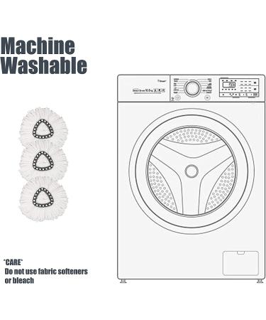 O Cedar EasyWring Spin Mop Replacement Heads - 3 Pack, Microfiber, Machine Washable - Buy Online on SooperMarket.com