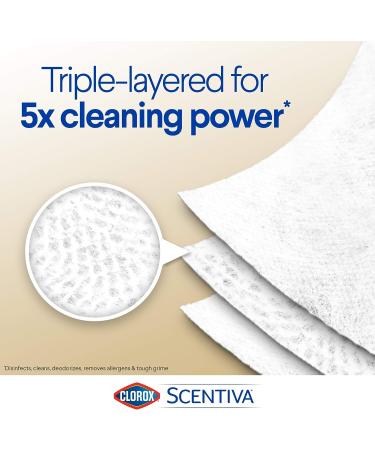 Clorox Scentiva Cleaning Wipes | Pacific Breeze & Coconut Scent | 75 Count - Buy Online on SooperMarket.com