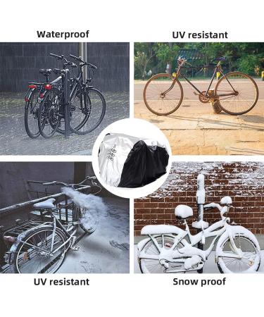 Maveek Bicycle Cover for 3 Bikes Waterproof Outdoor Storage Winter Cold Weather  Rain Snow Wind Proof Tarp Tent Shed Dust Dirt Resistant All Weather Cycle Protection UV Summer Indoor Garage 3-MIDSIL - Buy Online on SooperMarket.com