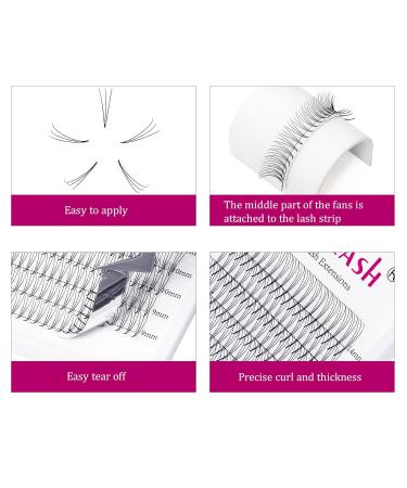 Buy C Curl 0.07mm 3D Lash Extensions - Volume Eyelashes 8-14mm for Natural Long Look | Professional Individual Eyelash Clusters - Buy Online on SooperMarket.com