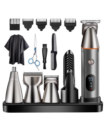 vsmooth Beard Trimmer for Men Multifunctional Hair Trimmer Mens Electric Clipper Suitable for Mustache Body Nose Ear Facial Trimmers Rechargeable Hair Clippers Waterproof Precision Trimmer