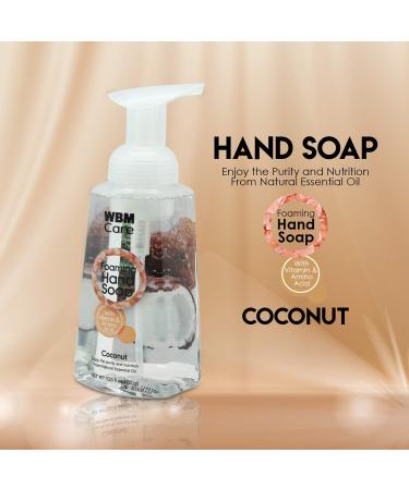 WBM Care Coconut Foaming Hand Wash with Himalayan Pink Salt - 10.5 fl oz | Natural Moisturizer for Healthy Skin | International Shipping Available - Buy Online on SooperMarket.com