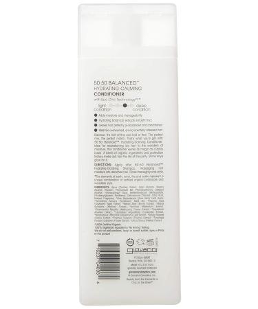 Giovanni 50:50 Balanced Hydrating-Calming Conditioner 8.5 oz - Deep Hydration & Soothing Care - Buy Online on SooperMarket.com