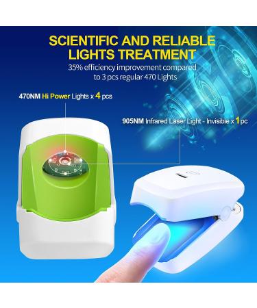 DermaChom Nail Fungus Laser Treatment Device - Home Use Toe Nail Remover for Onychomycosis - Updated Laser Treatment for Clean & Healthy Nails - Buy Online on SooperMarket.com