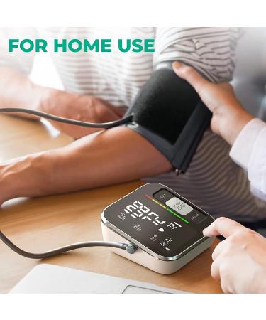 QGUGU Blood Pressure Monitor - Automatic Upper Arm BP Machine with Adjustable Digital Cuff Kit, Backlit Display, 240 Sets Memory - USB Cord & Carrying Case Included - Black - Buy Online on SooperMarket.com