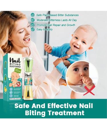 acime Nail Stop Biting - 10ml Nail Biting Nail Care | Anti Nail Biting Polish Stop Nail Repair Nail Varnish Healthy Nail Growth Nail Biting for Adults & Children - Buy Online on SooperMarket.com