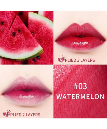 2 Pack Lip Tint Stain Set - Apple & Watermelon | Multi-use Lip & Cheek Tint | High Pigment & Long-Lasting Makeup - Buy Online on SooperMarket.com